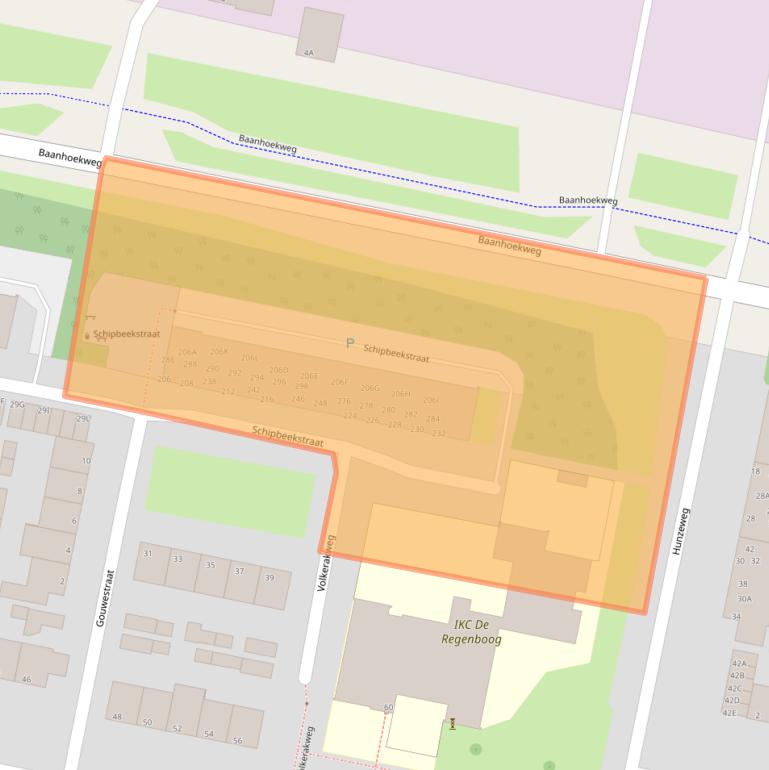 Kaart van postcodegebied 3313AT.