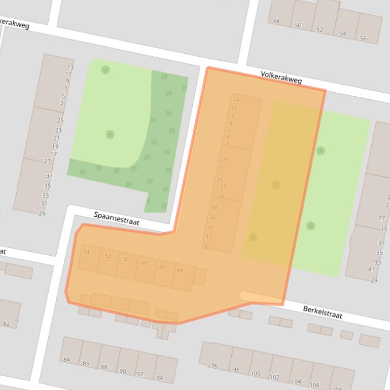 Kaart van postcodegebied 3313AX.