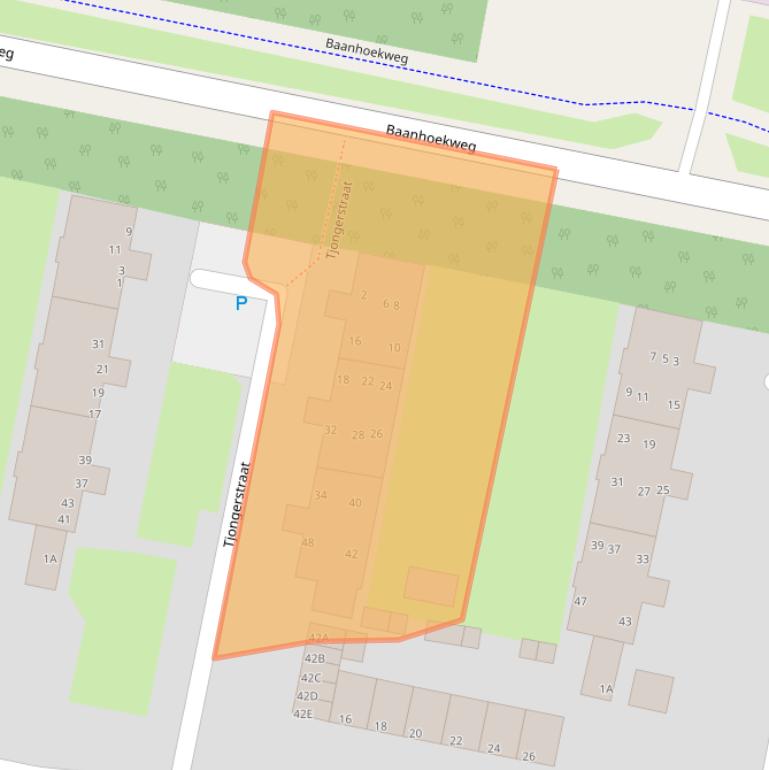 Kaart van postcodegebied 3313BK.