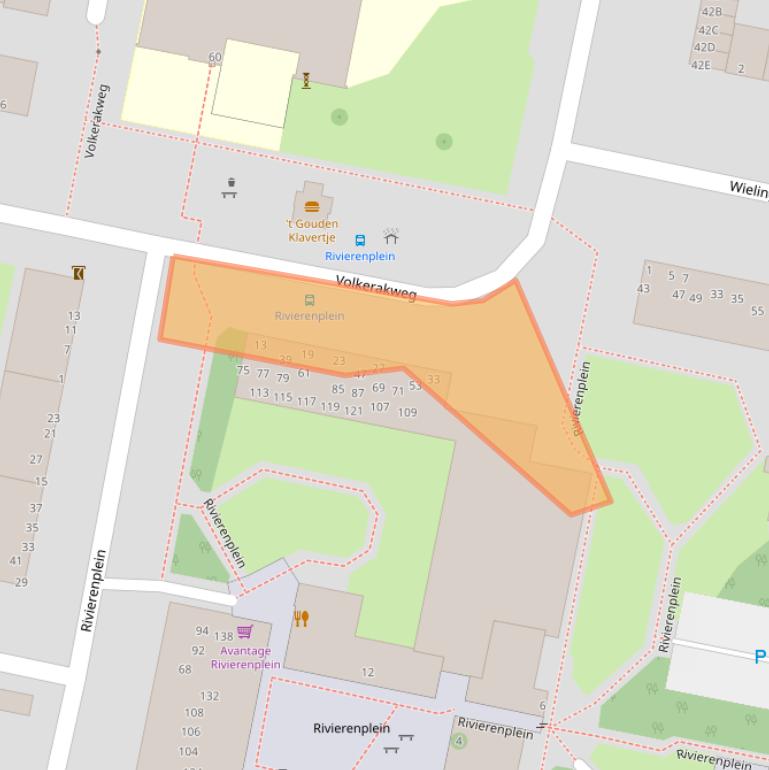 Kaart van postcodegebied 3313BL.