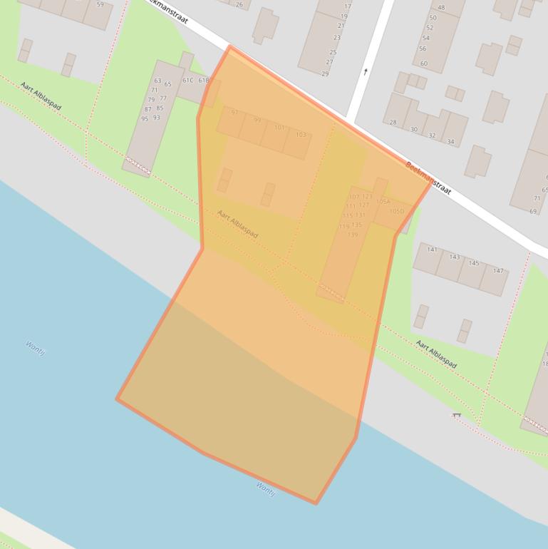 Kaart van postcodegebied 3313CC.