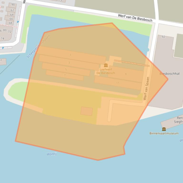 Kaart van postcodegebied 3313DG.