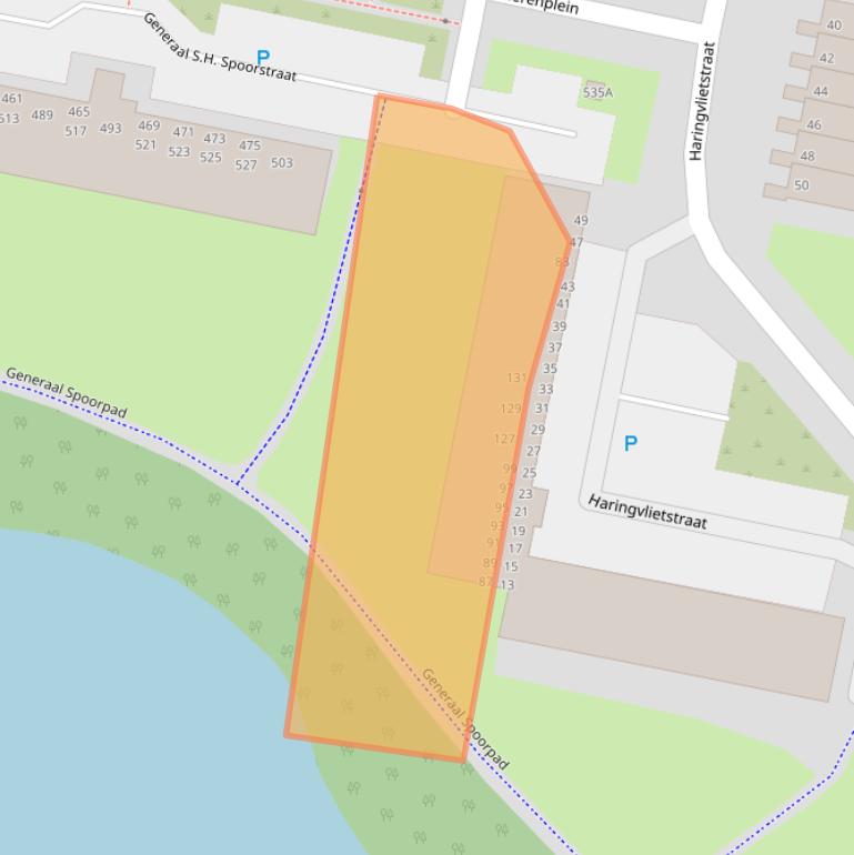 Kaart van postcodegebied 3313EB.