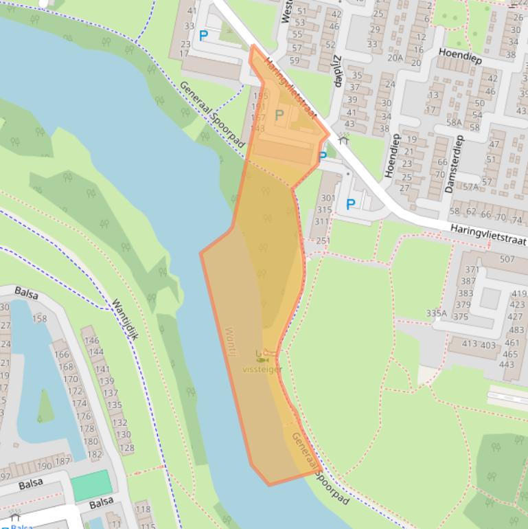 Kaart van postcodegebied 3313EC.