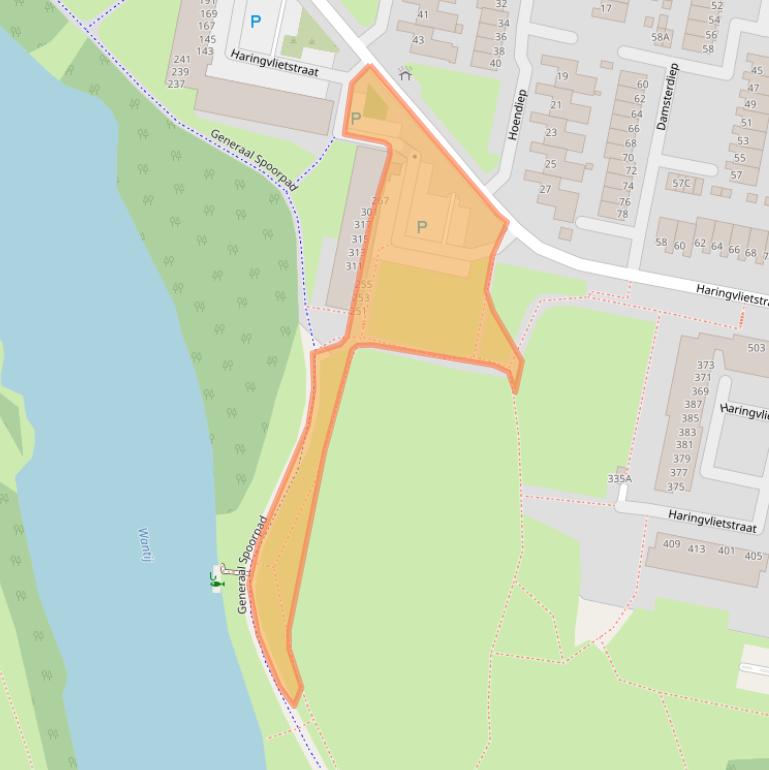 Kaart van postcodegebied 3313EE.