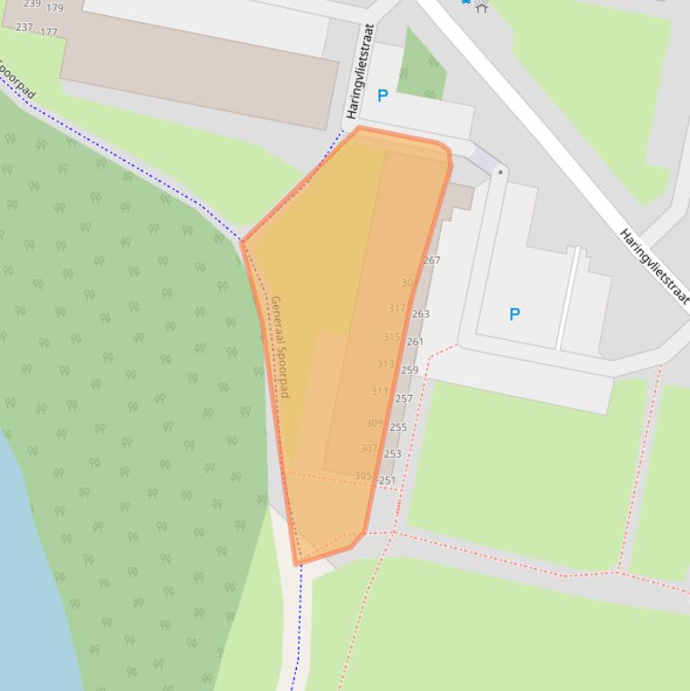 Kaart van postcodegebied 3313EG.