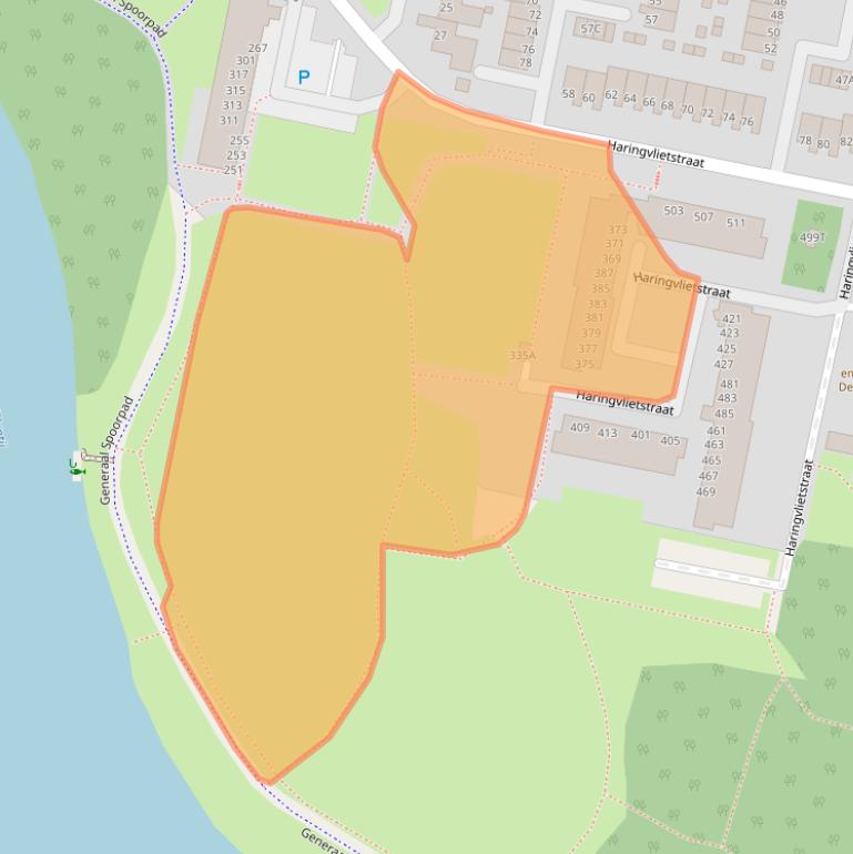 Kaart van postcodegebied 3313EH.