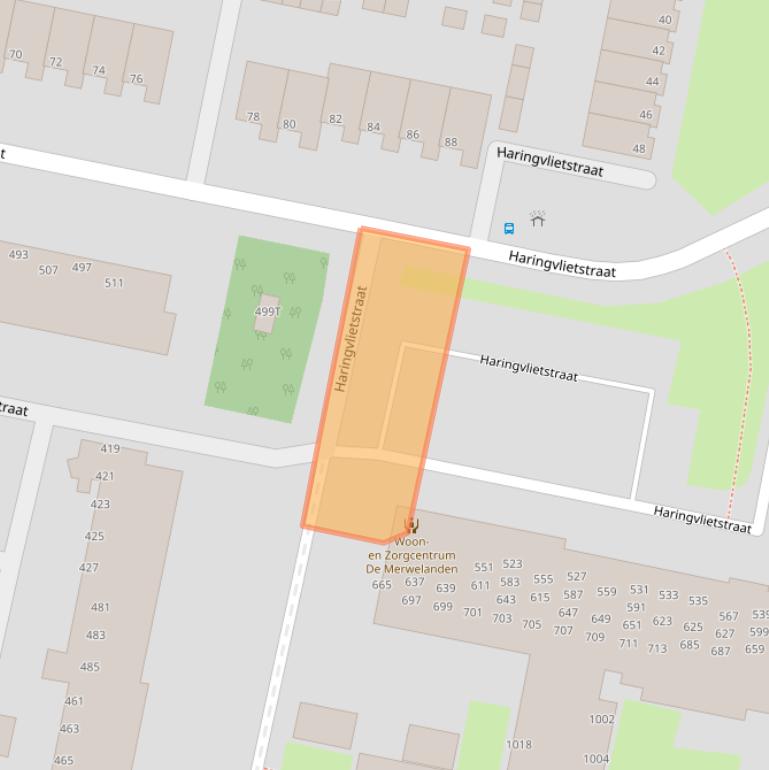 Kaart van postcodegebied 3313EM.