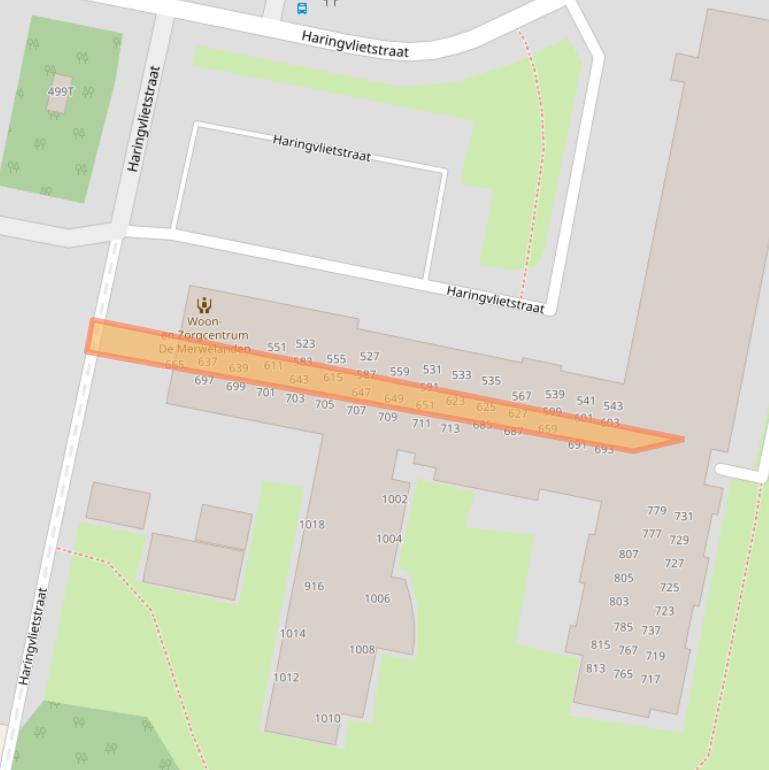 Kaart van postcodegebied 3313EP.