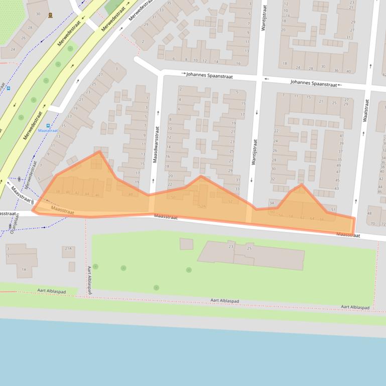 Kaart van postcodegebied 3313GG.