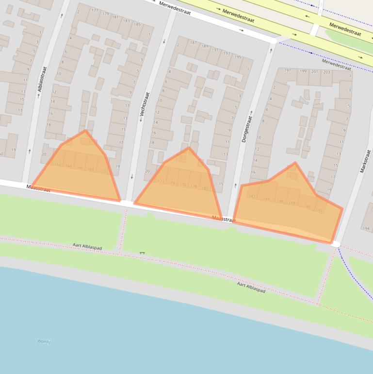 Kaart van postcodegebied 3313GK.