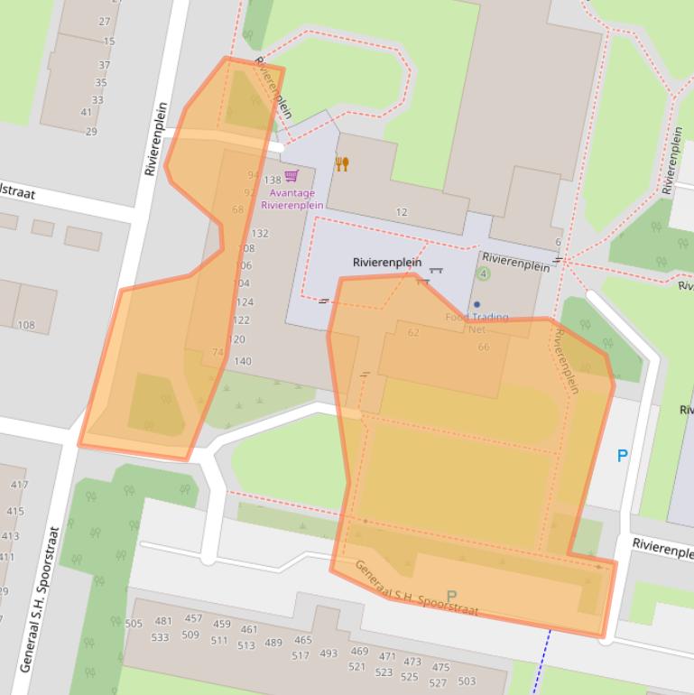 Kaart van postcodegebied 3313HE.