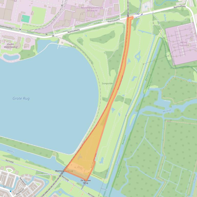 Kaart van postcodegebied 3313LK.