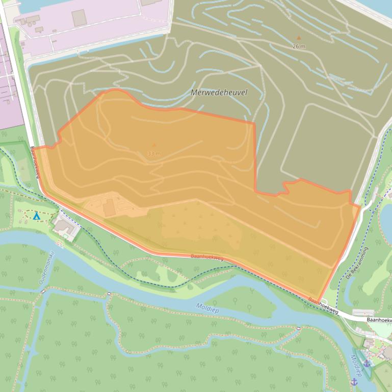 Kaart van postcodegebied 3313LN.