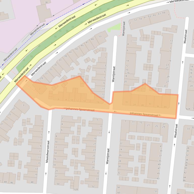 Kaart van postcodegebied 3313XD.