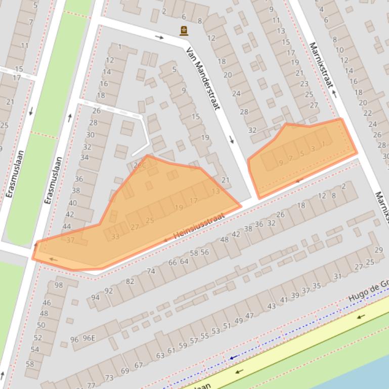 Kaart van postcodegebied 3314AH.