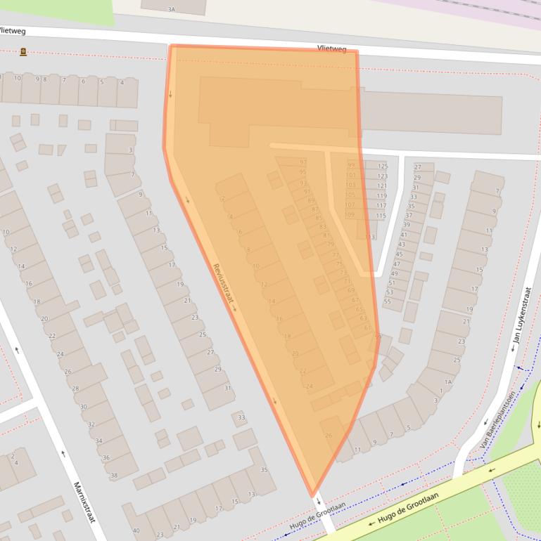 Kaart van postcodegebied 3314AR.