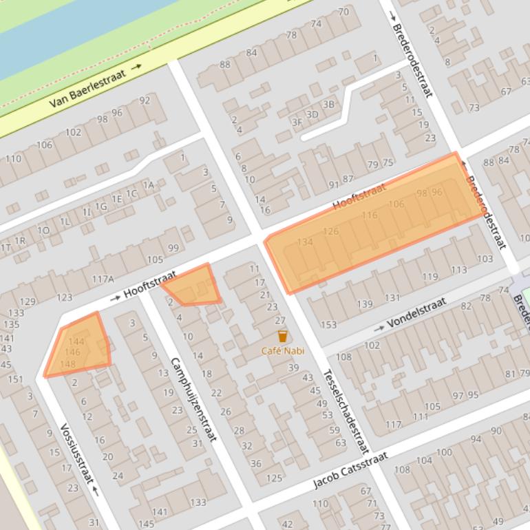 Kaart van postcodegebied 3314BG.