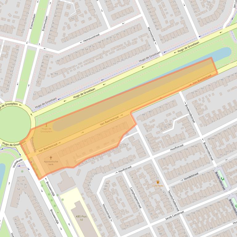 Kaart van postcodegebied 3314BL.