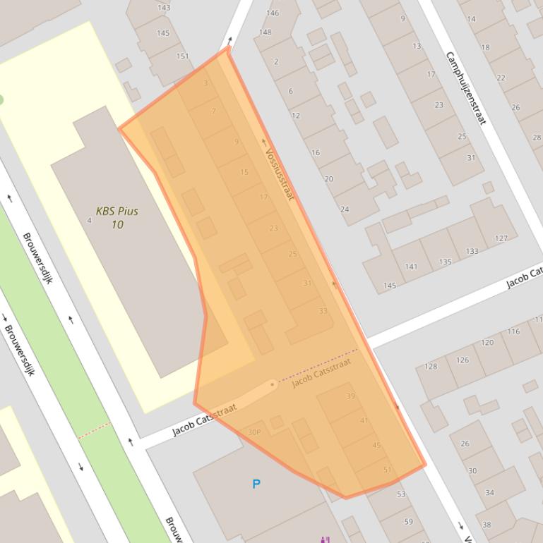 Kaart van postcodegebied 3314BT.