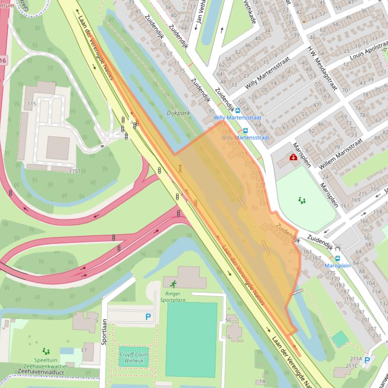 Kaart van postcodegebied 3314CS.