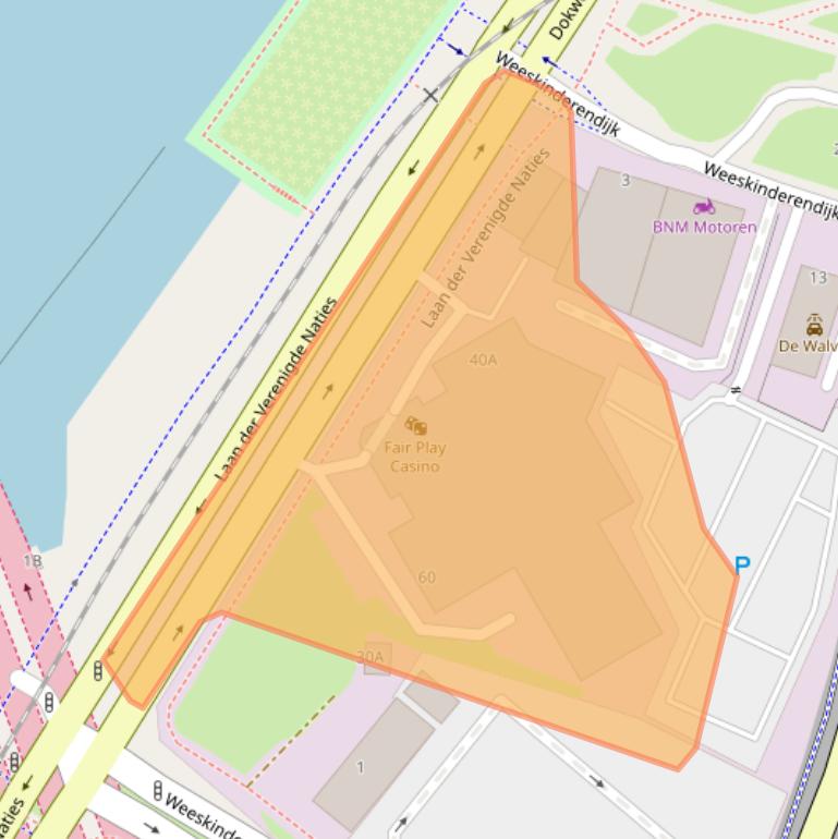 Kaart van postcodegebied 3314DA.