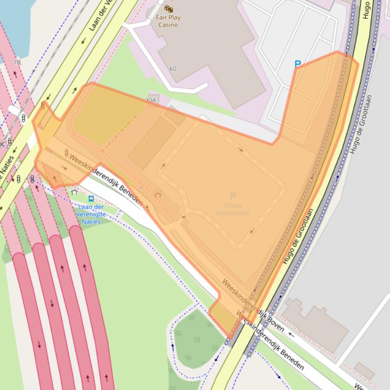 Kaart van postcodegebied 3314DB.