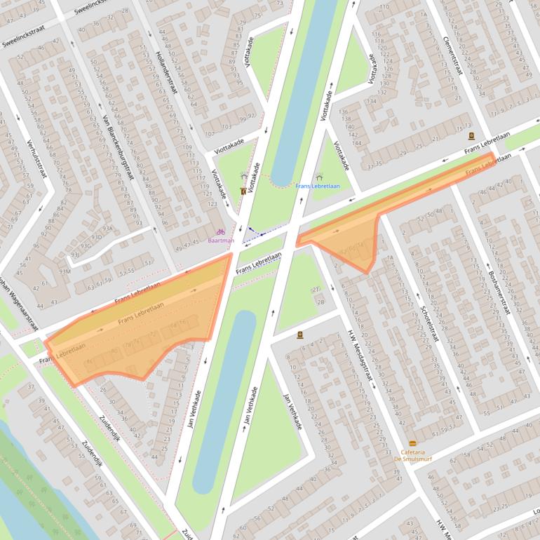 Kaart van postcodegebied 3314EE.