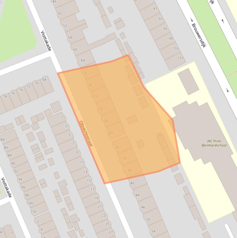 Kaart van postcodegebied 3314EL.