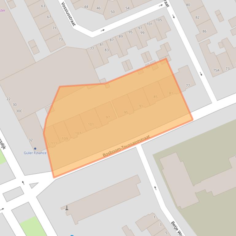 Kaart van postcodegebied 3314GC.