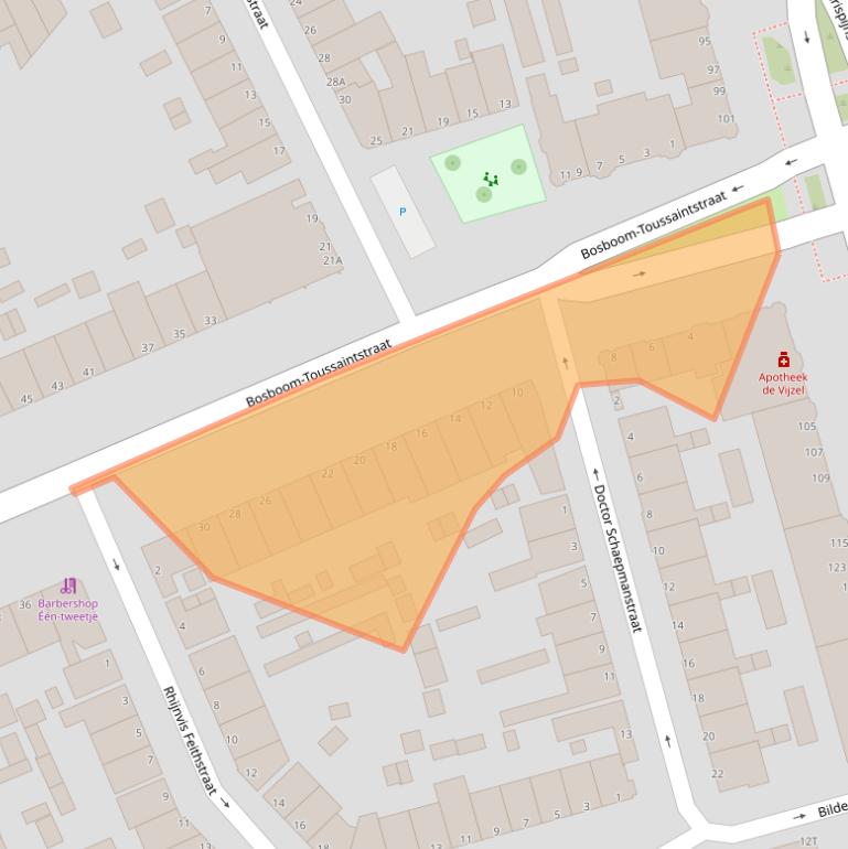 Kaart van postcodegebied 3314GD.