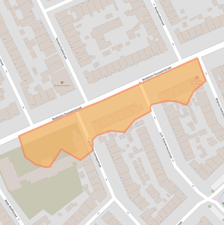 Kaart van postcodegebied 3314GE.