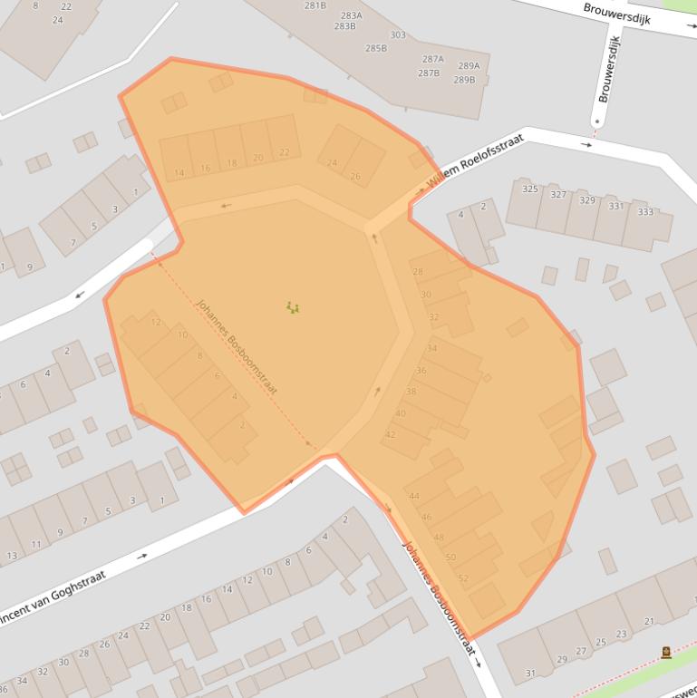 Kaart van postcodegebied 3314HH.