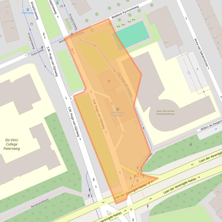 Kaart van postcodegebied 3314HX.