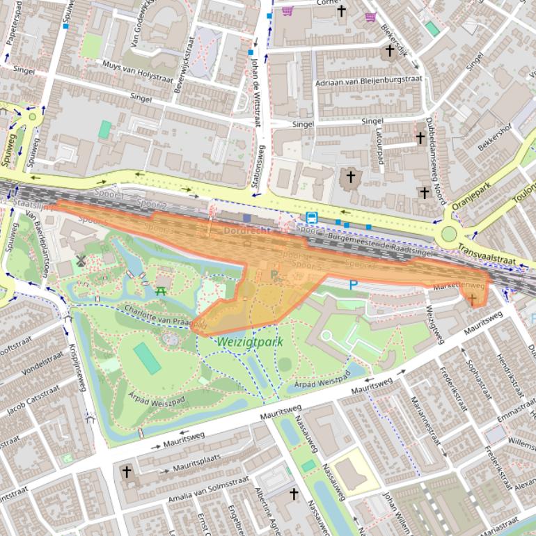 Kaart van postcodegebied 3314JE.