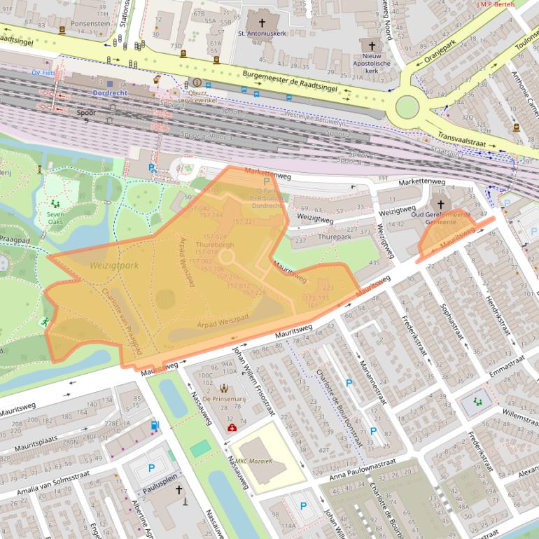 Kaart van postcodegebied 3314JG.