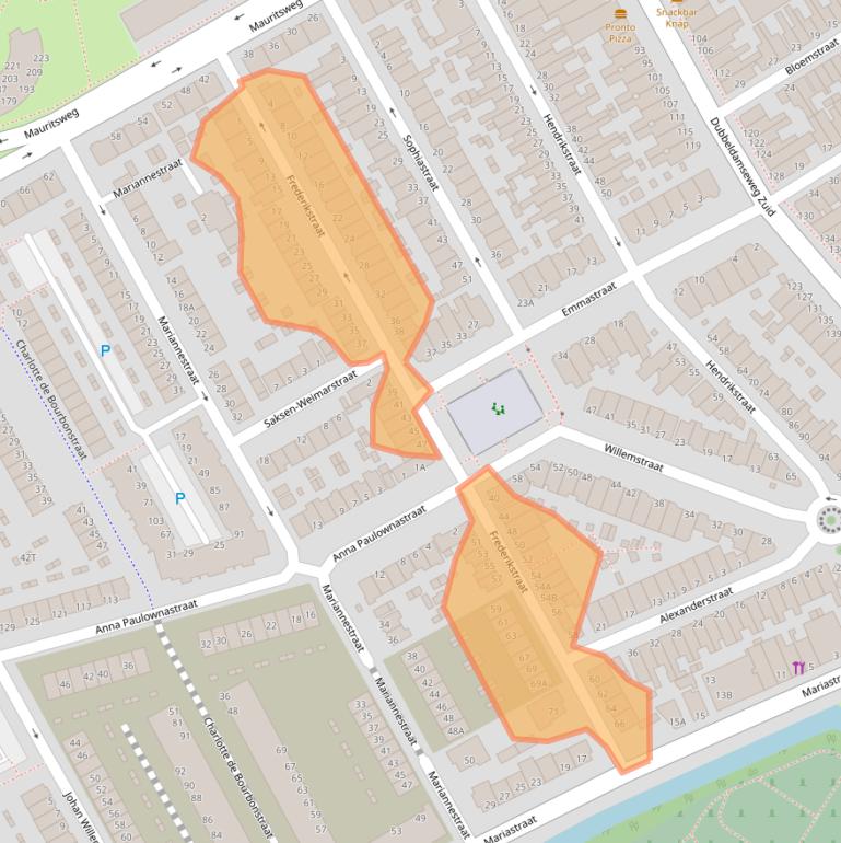 Kaart van postcodegebied 3314JM.