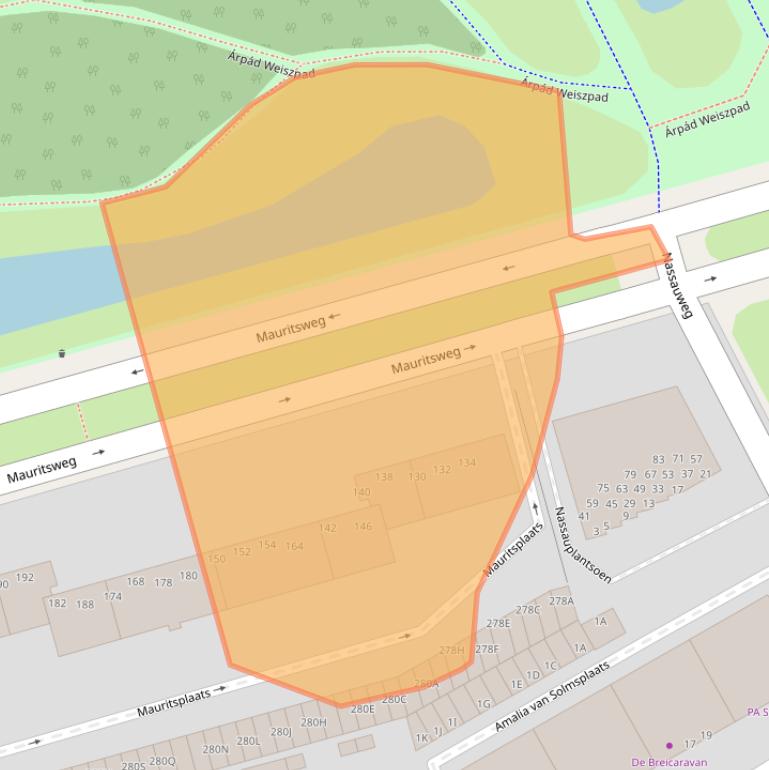 Kaart van postcodegebied 3314LP.