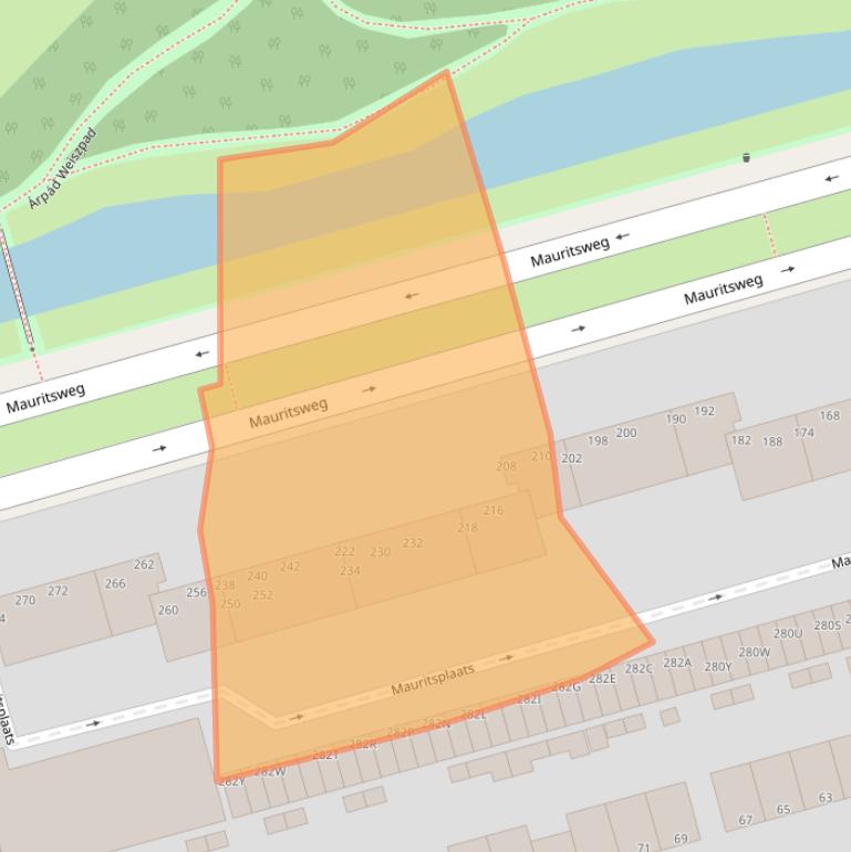 Kaart van postcodegebied 3314LS.