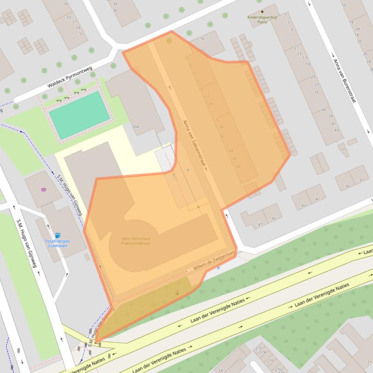 Kaart van postcodegebied 3314NC.