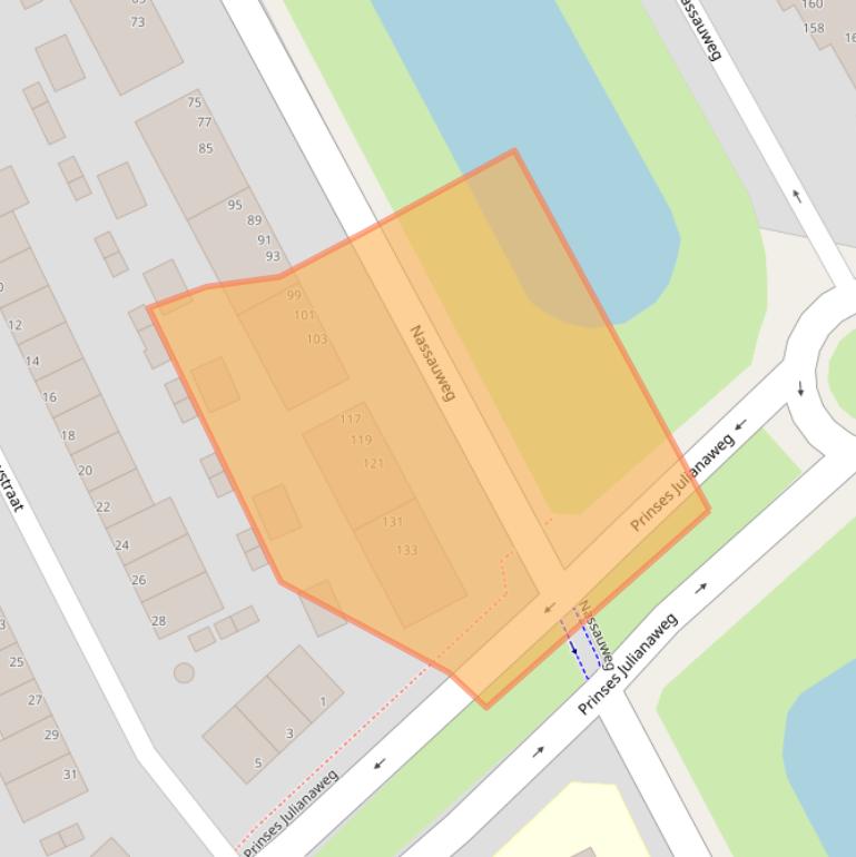 Kaart van postcodegebied 3314NG.