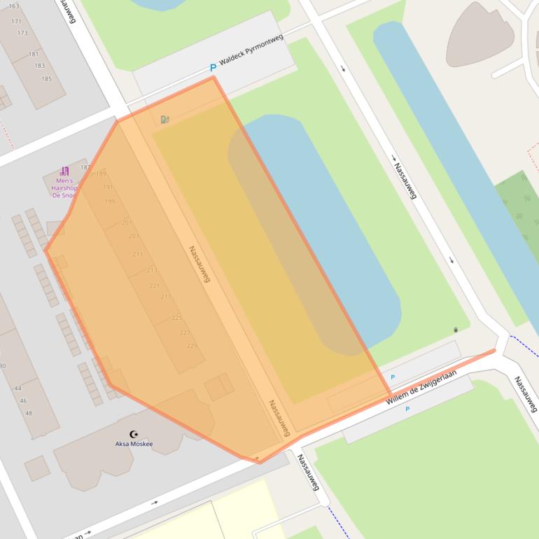 Kaart van postcodegebied 3314NJ.