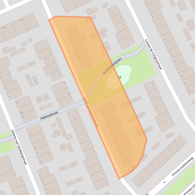 Kaart van postcodegebied 3314PB.