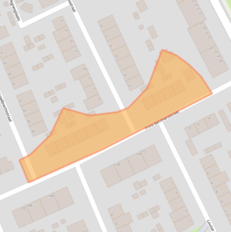 Kaart van postcodegebied 3314PP.