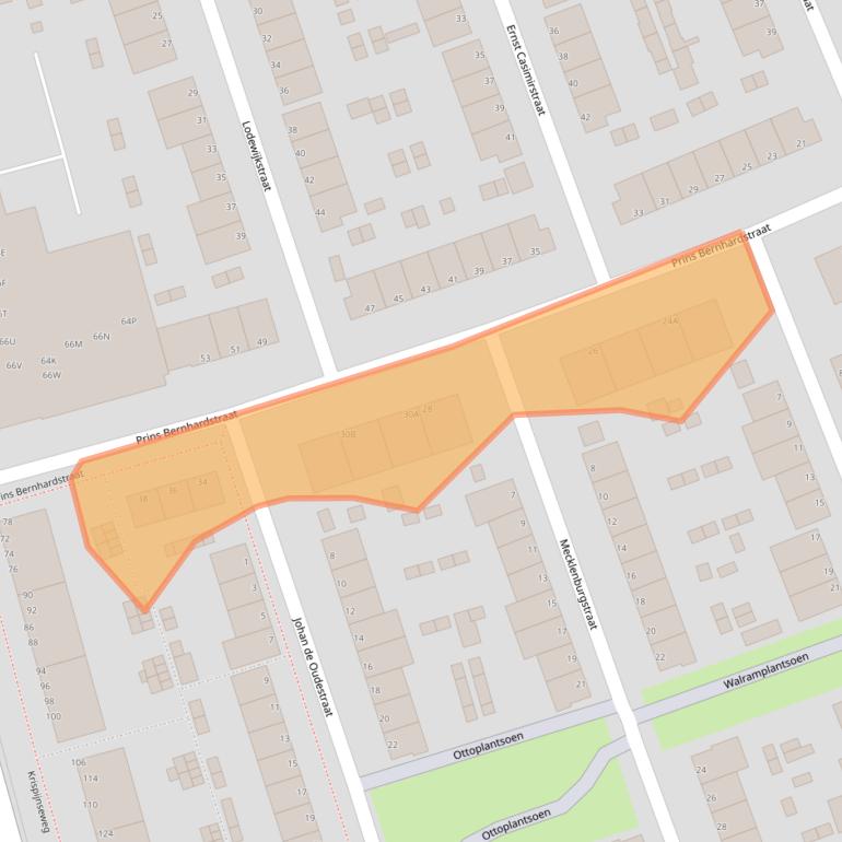 Kaart van postcodegebied 3314PT.
