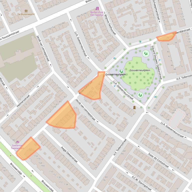 Kaart van postcodegebied 3314RD.
