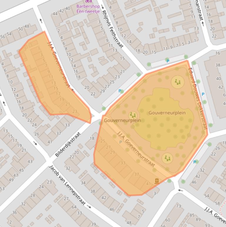 Kaart van postcodegebied 3314RK.