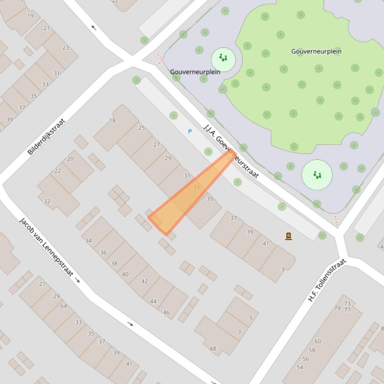 Kaart van postcodegebied 3314RL.