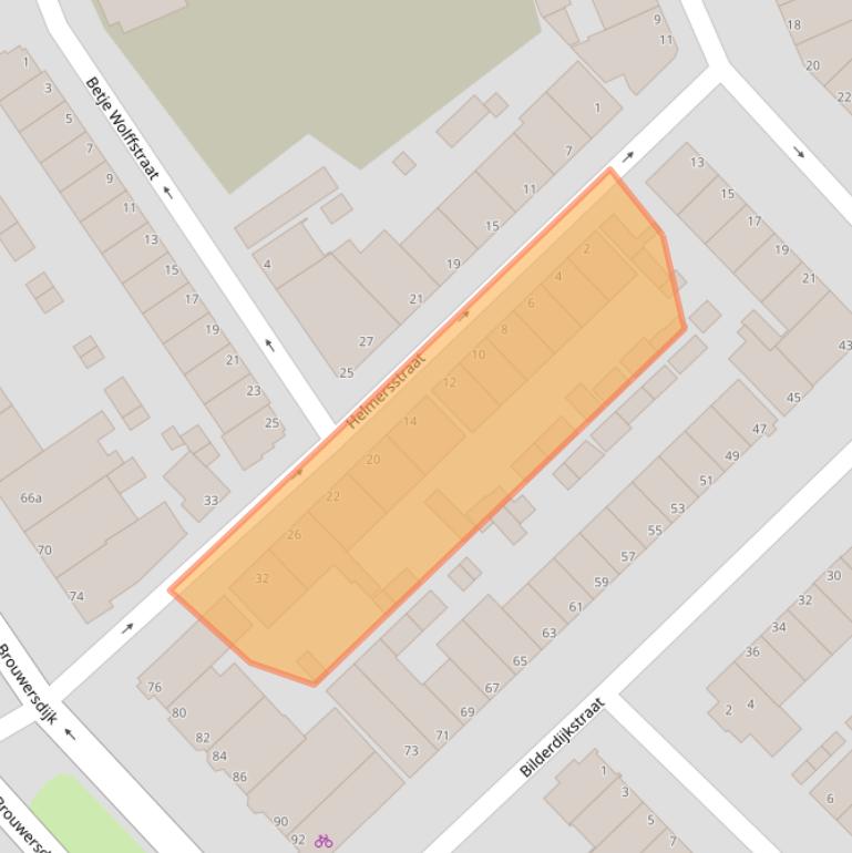 Kaart van postcodegebied 3314RS.