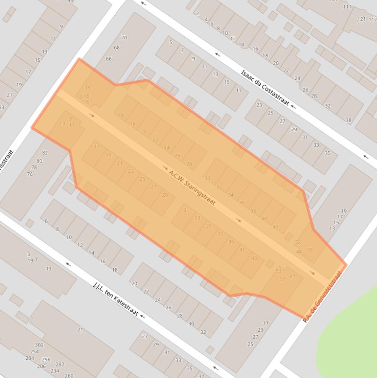 Kaart van postcodegebied 3314SB.